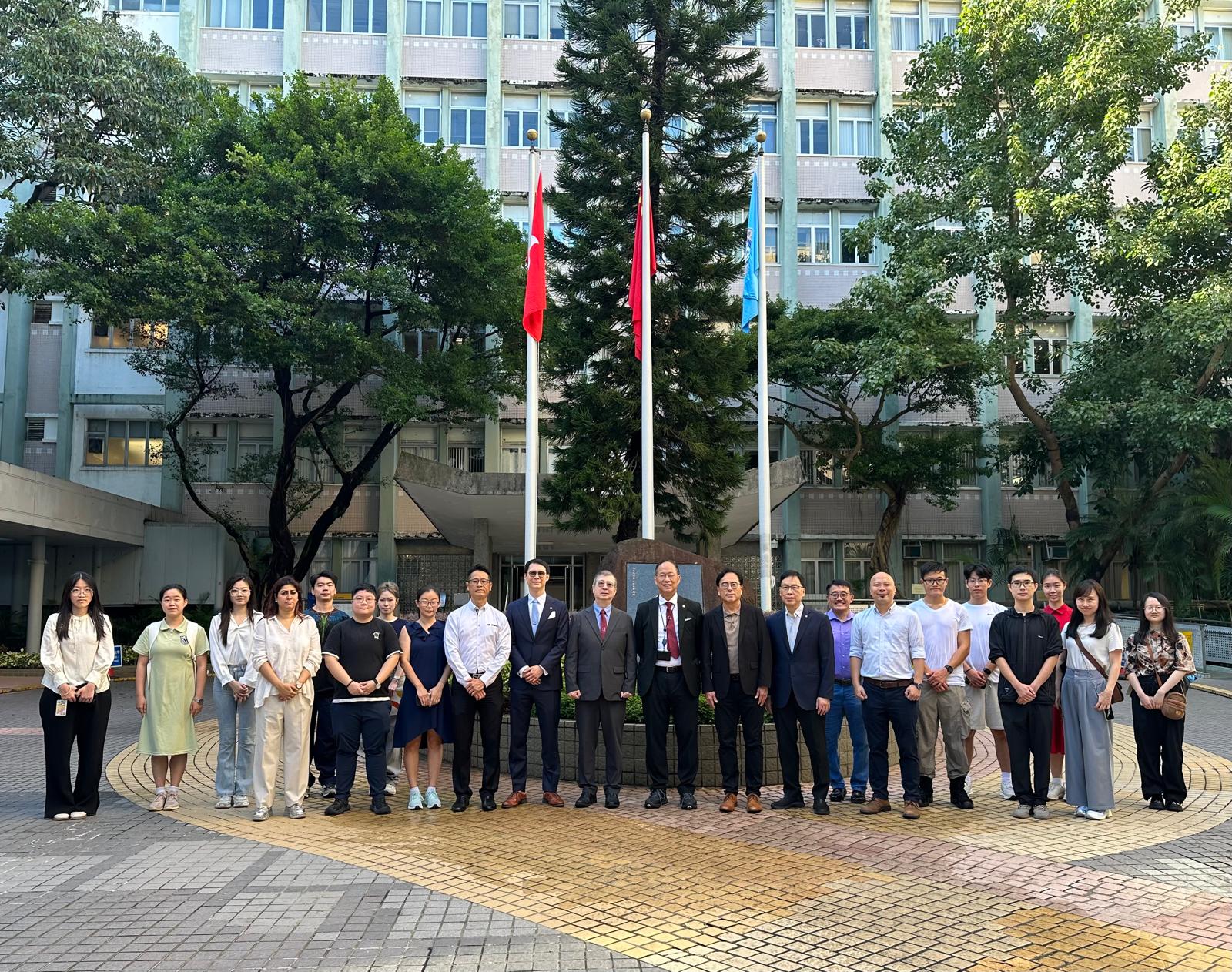 Faculty of Arts and Social Sciences Participated in HKBU Flag-raising Ceremony on 12 May 2025